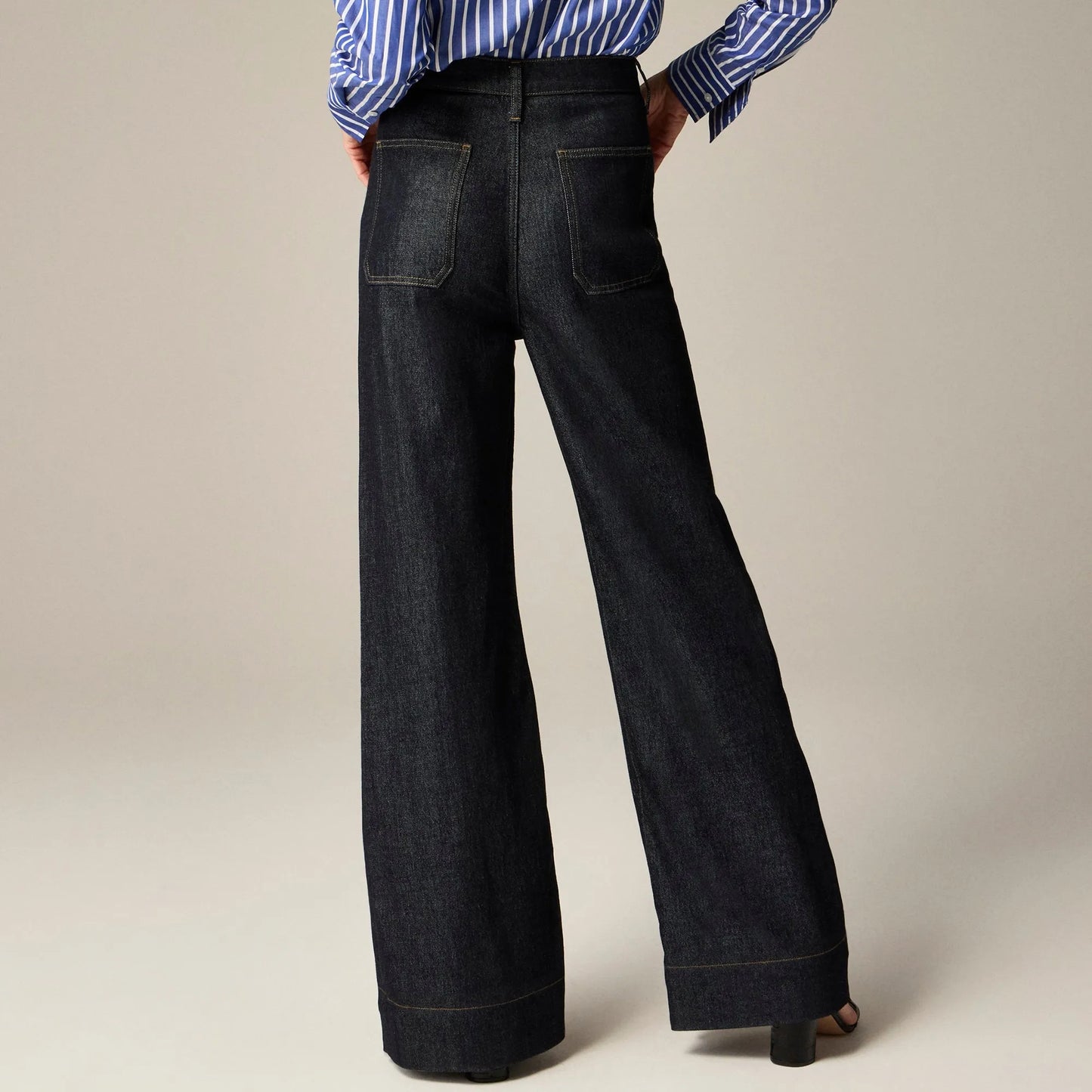 Tummy Control Sailor Wide Leg Jeans