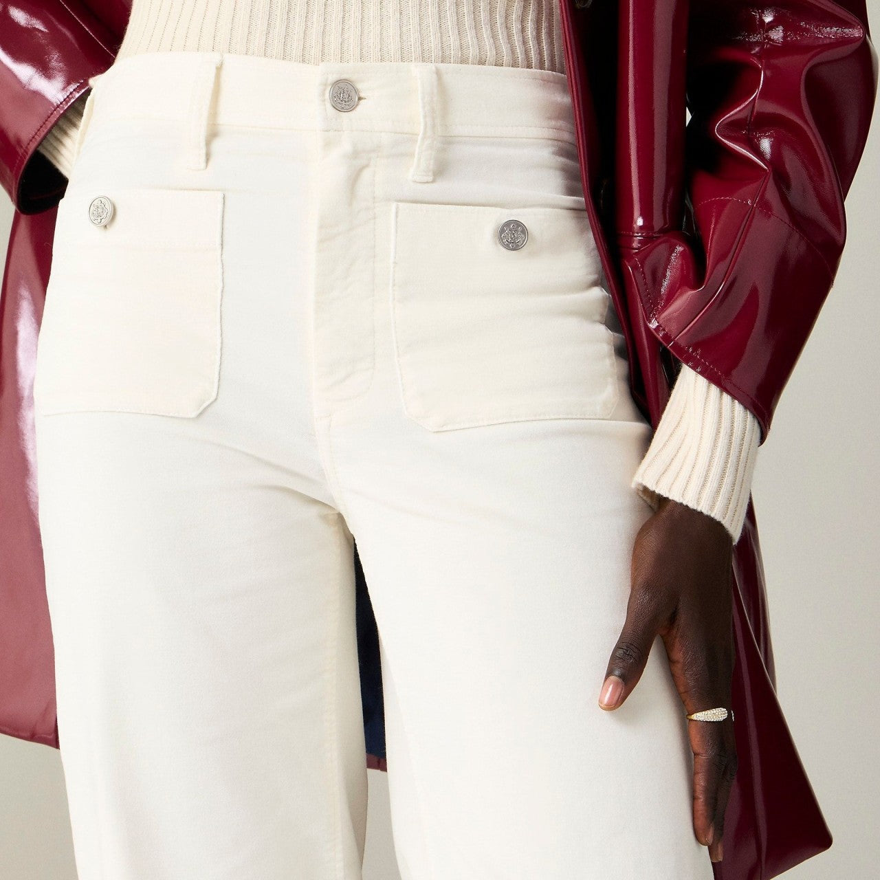 Tummy Control Sailor Wide Leg Jeans