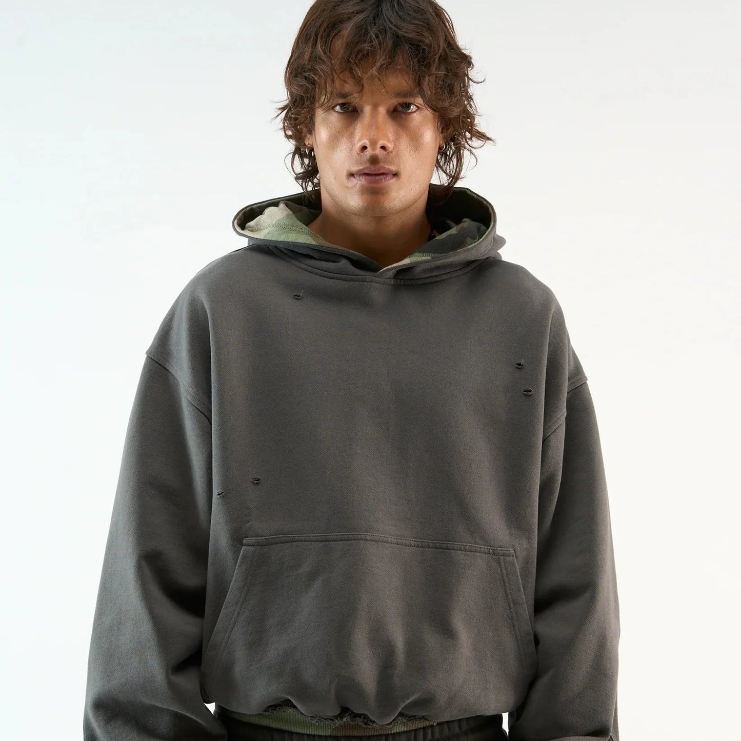 Northvine® Grey Leopard Hoodie